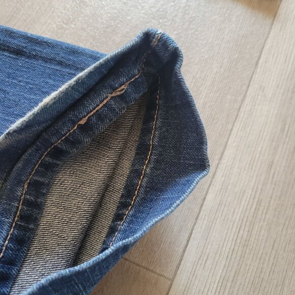 Womens Mid-Rise Blue Denim Jeans 8M SAMPLE By Levis Made In Colombia - Picture 6 of 7